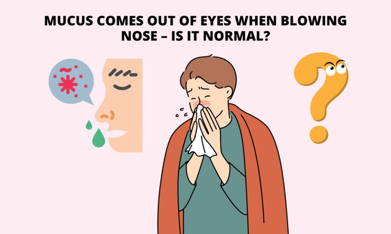Mucus Comes Out Of Eyes When Blowing Nose – Is It Normal? (Detailed review)